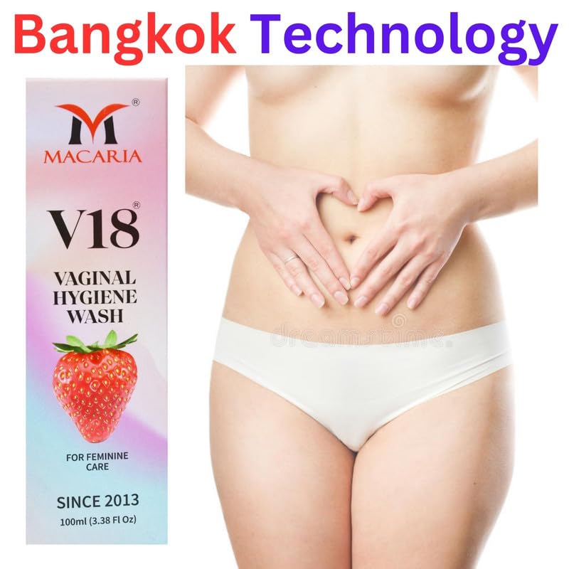 MACARIA V18 Intimate Hygiene Wash for Vaginal Pussy Yoni Women Prevent itching irritation and dryness