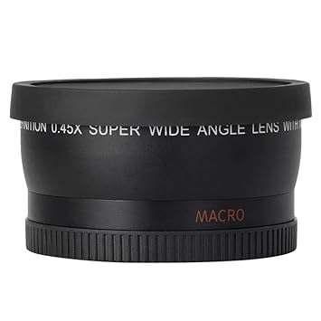 MERISHOPP 52Mm 0.45X Wide Angle & Macro Lens for Nikon Canon Sony DSLR Dc Camera 18-55 Cameras & Photo | Lenses & Filters | Lenses
