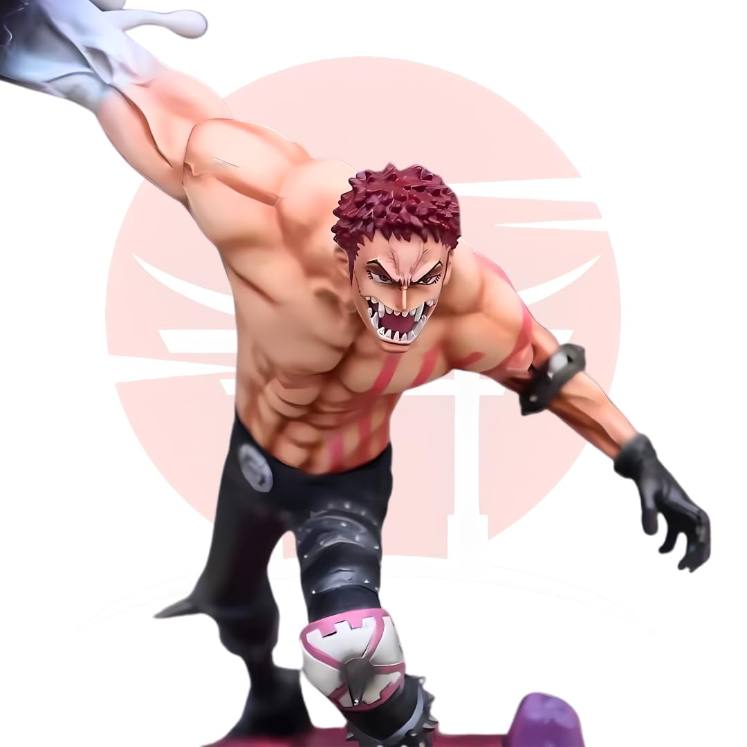 Realmkart Katakuri Action Figure One Piece Action Figures Onepiece Luffy X Katakuri Anime Action Figures Pirate Big Mom 22CM Cake Island Battle Onepiece Anime Figures Anime Gift, Cosplay, Study Table, 1