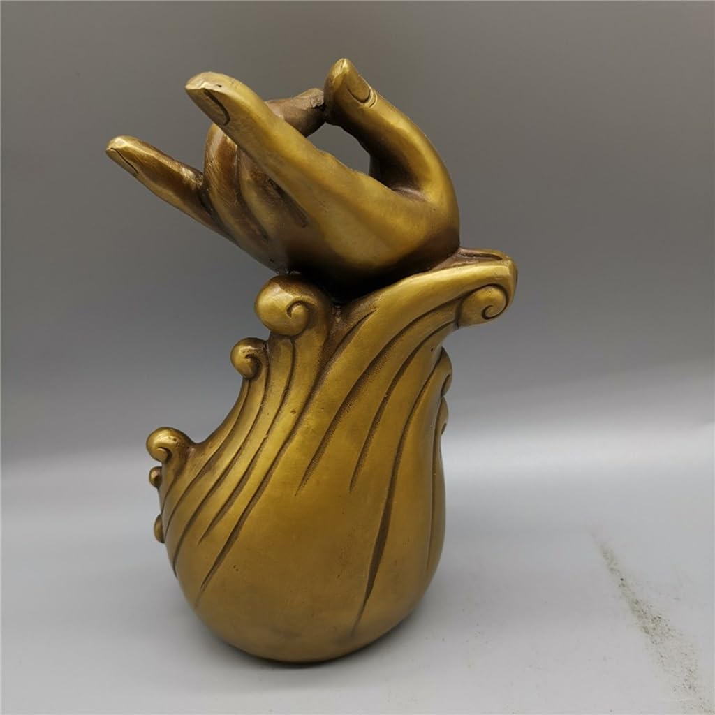 Incensiere a Cascata Oggetti d'antiquariato, artigianato Collezione di oggetti in rame invecchiato retrò Ottone Decorazioni for la casa con incenso riflusso a mano di Buddha Brucia Incenso In Ceramica