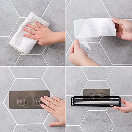 Geen Punch Bad Planken, Badkamer Plank Hoek Opslag Rack Organizer Douche Muur Plank Lijm Keuken Badkamer Ruime Keuken… - Image 6