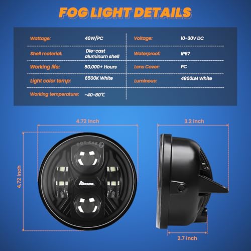 Image of Upgraded LED Fog Lights Assembly for 2006-2014 Ford F150 Accessories