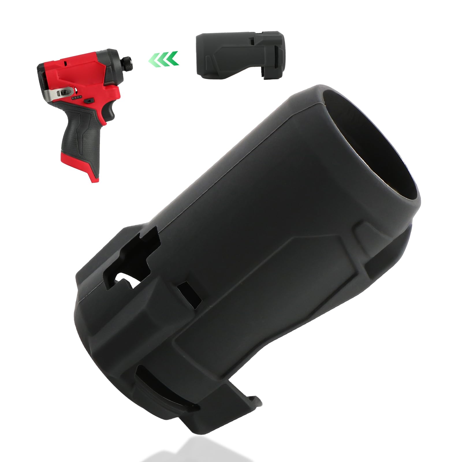 49-16-3453 Impact Protective Boot for 1/4" Hex Impact Driver for Milwaukee M12 Fuel 3453-20 Protective Boot Accessories Tools Black