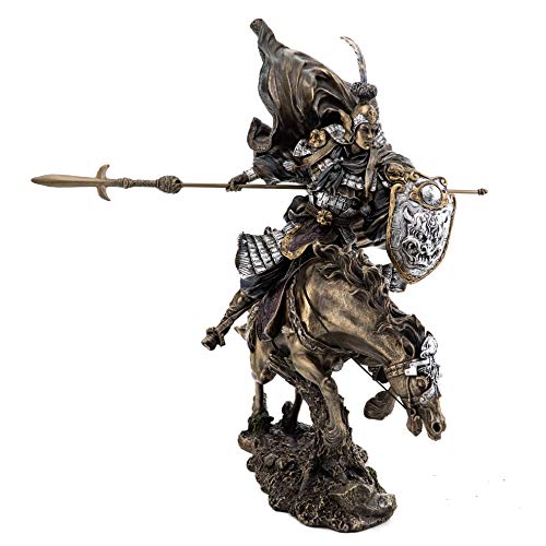 Top Collection Three Kingdom Warrior Hero Statue - Zhao Yun The Ever-Victorious General Sculpture In Premium Cold Cast Bronze-13-Inch Collectible Chinese Figurine #TOP1
