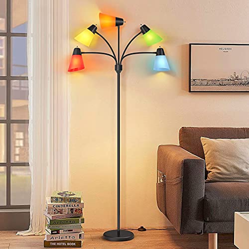 Folksmate USYMYP-5HBFL-1 Led Floor Lamp, Medusa Multi Head Modern Tall thumb #6