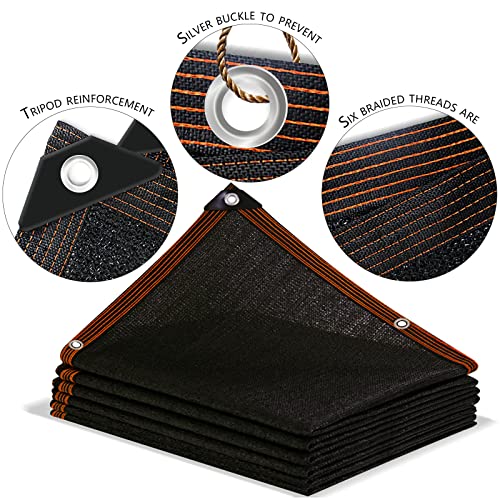 Sonnenschutznetz 40% – 3 M X 6 M, Schwarz, Für Pflanzen, Gewächshaus & Hühnerstall