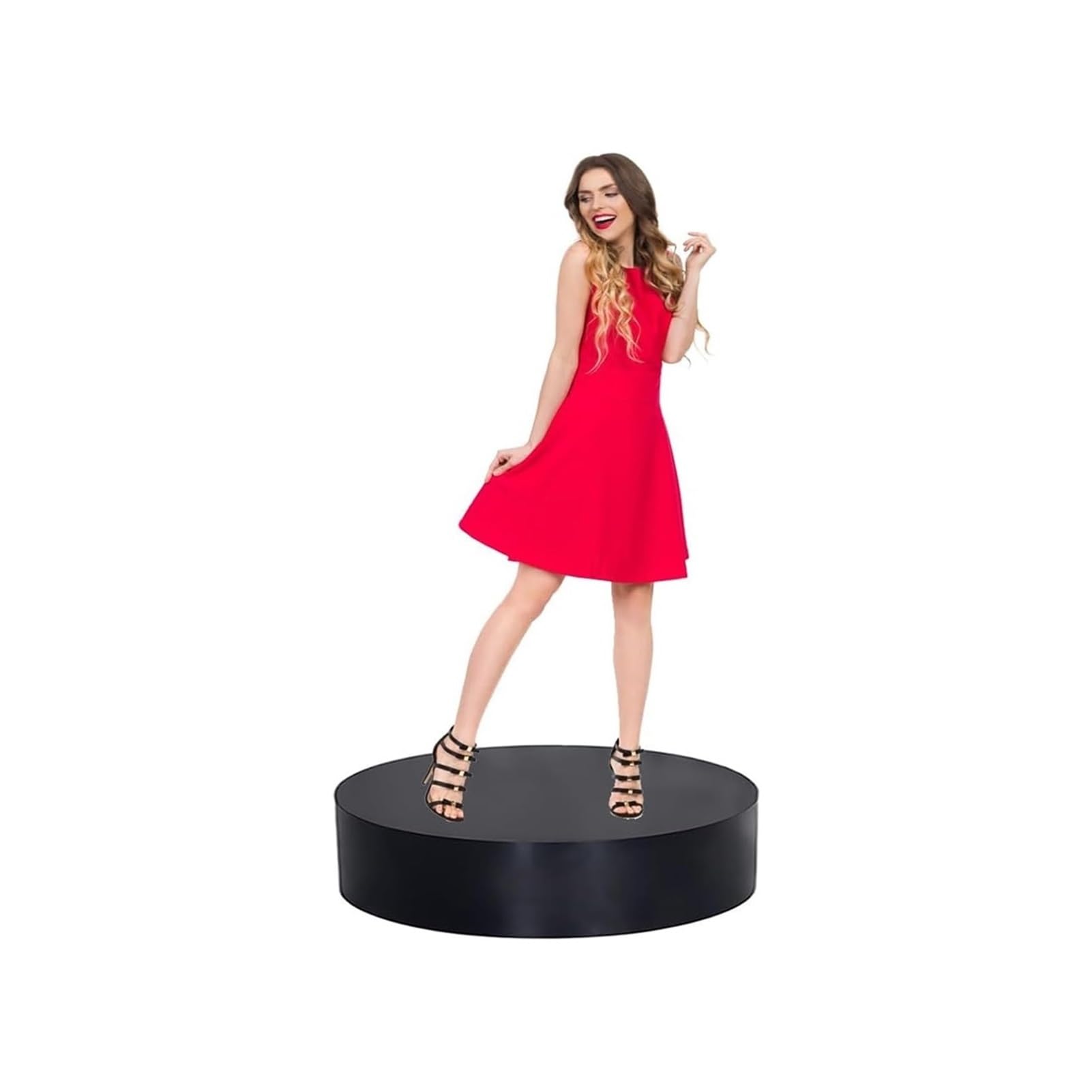 Présentoir rond de mannequin pour vitrine et boutique de vêtements 40 x 20 cm
