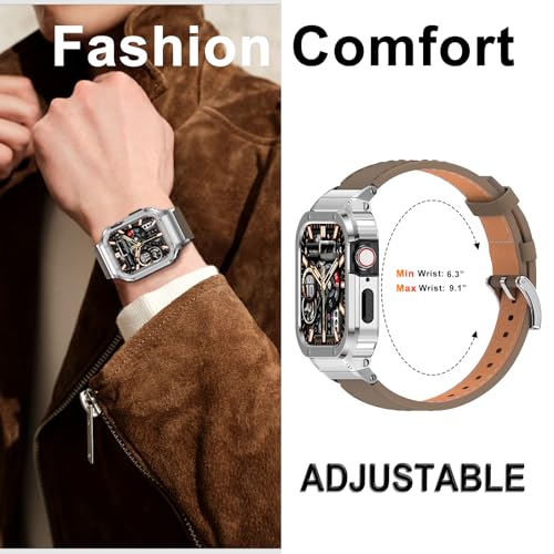 Image of Suplink Stainless Steel Metal Band Compatible with Apple Watch 45m 44mm 42mm 41mm 40mm 38mm, Metal Replacement Strap for iWatch Bands Series 8 7 6 5 4 3 2 1 SE