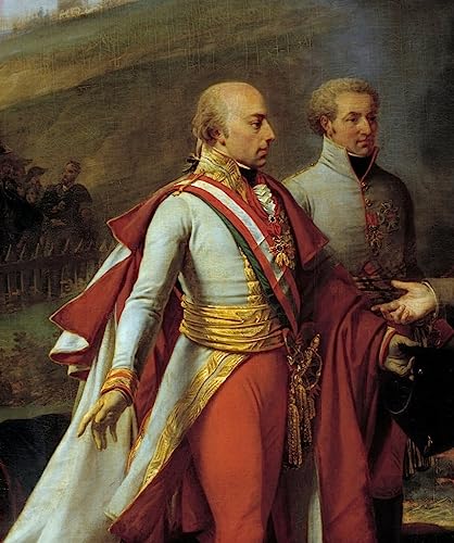 Poster Interview de Napoléon Ier et François II Gros habiller un grand mur vide 60x90