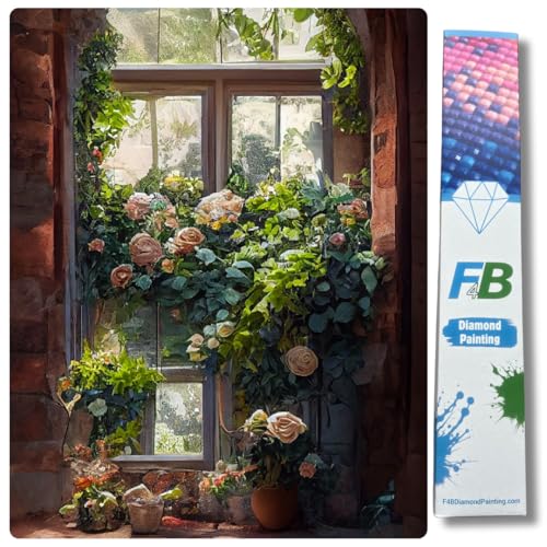 Peinture diamant fleurs à offrir Idée cadeau loisir créatif de roses