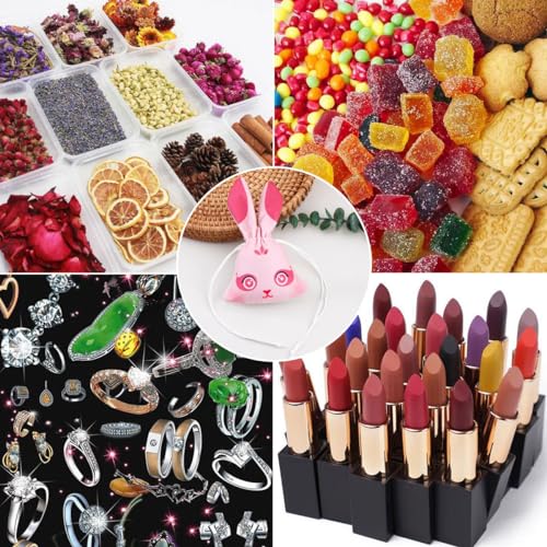 10 bolsas de saco de seda con forma de conejo miniatura 7