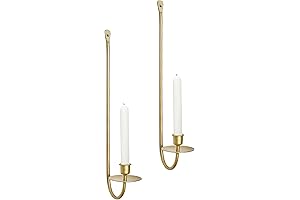 Gold Wall Candle Holders Set of 2