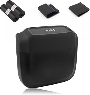 Pop-up Car Trash Cans with Garbage Bags & 2 Clips,Practical Car Trash Bin for Keeping Clean,Universal Automotive Interior Accessories Cars Garbage Can for Cars,SUVs,Trucks