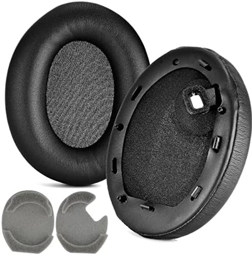 Yaowanguan Ear Pads Replacement Cushions for Sony WH-1000XM4 Headphones, Protein Leather Black Clip WH1000XM4 Earpads w/Foam 1 Pair - Image 3