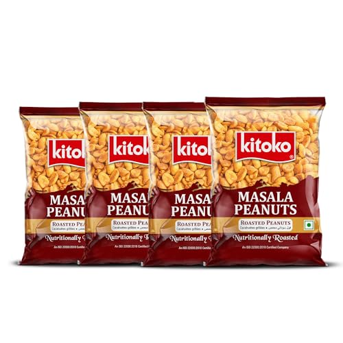 Image of Kitoko Roasted Masala Peanuts without Skin 200gm Pack of 4
