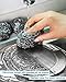 12Pcs Steel Wool Scrubber Pads for Cleaning Dishes, Pans, Pots, Ovens, Grills, Sinks - Stainless Steel Scrubbers for Kitchen, 12 Pack