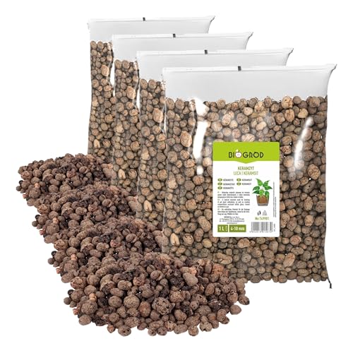BROWIN® Arcilla expandida 4-10mm 1L 749901 (Paquete de 4)