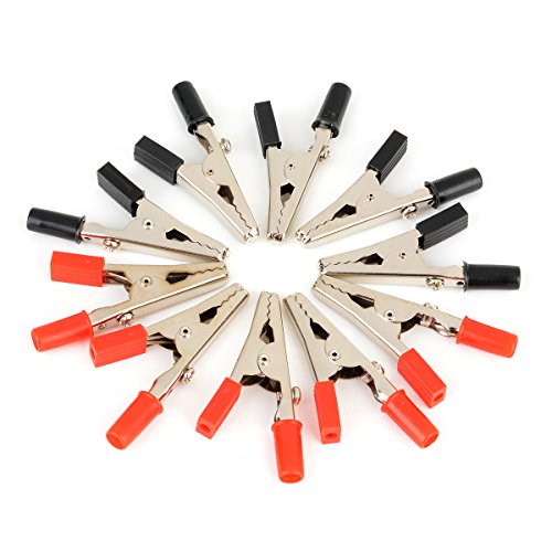 10 X Morsetti a coccodrillo ioliert manico in