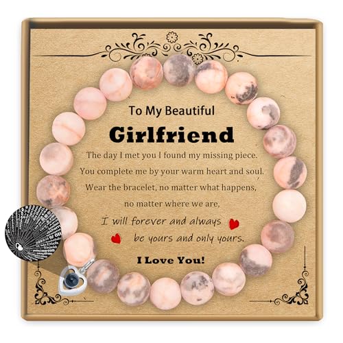 Sereney Mothers Day Gifts for Girlfriend, Girlfriend Bracelet as Birthday Gifts for Gf, I Love You Bracelet for Gf as Promise Bracelet for Her on Anniversary Engagement Christmas