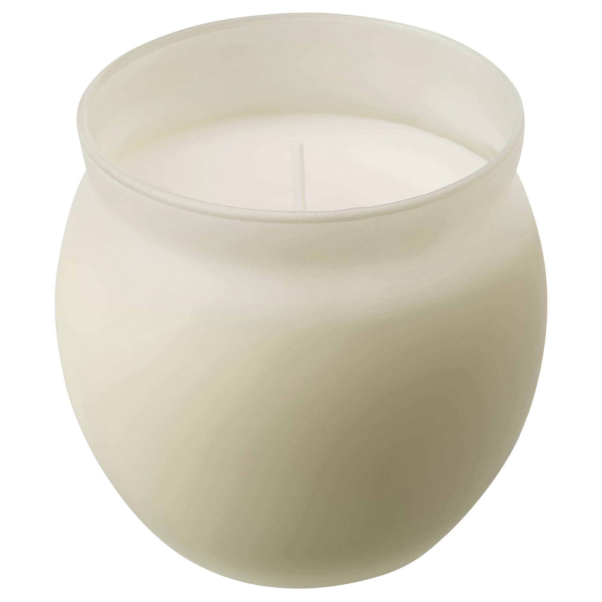JÄMLIK - Vela perfumada en vidrio, 50 horas, vainilla/beige claro