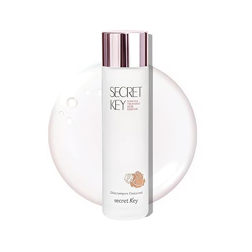 SECRET KEY Starting Treatment Essence Rose Edition 5.07 fl.oz. (150ml) - 94% Galactonyces Fermented Filtrate & Rose Flower Water, Anti-Wrikle & Moisturizing First Step Skin Care Essence, Paraben Free