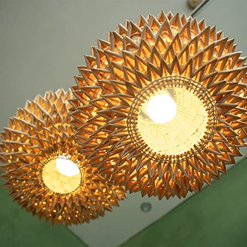 Chandelier chinois résistant en bambou avec ajustement plafond - 6