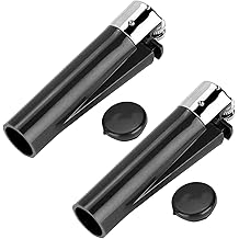 Glamza Genrise Stash Lighter Hidden Storage Secret Compartment Hidden Compartment Home, Festivals, Car, Travel etc. Safe to Hide and Hide Private Items (Black)