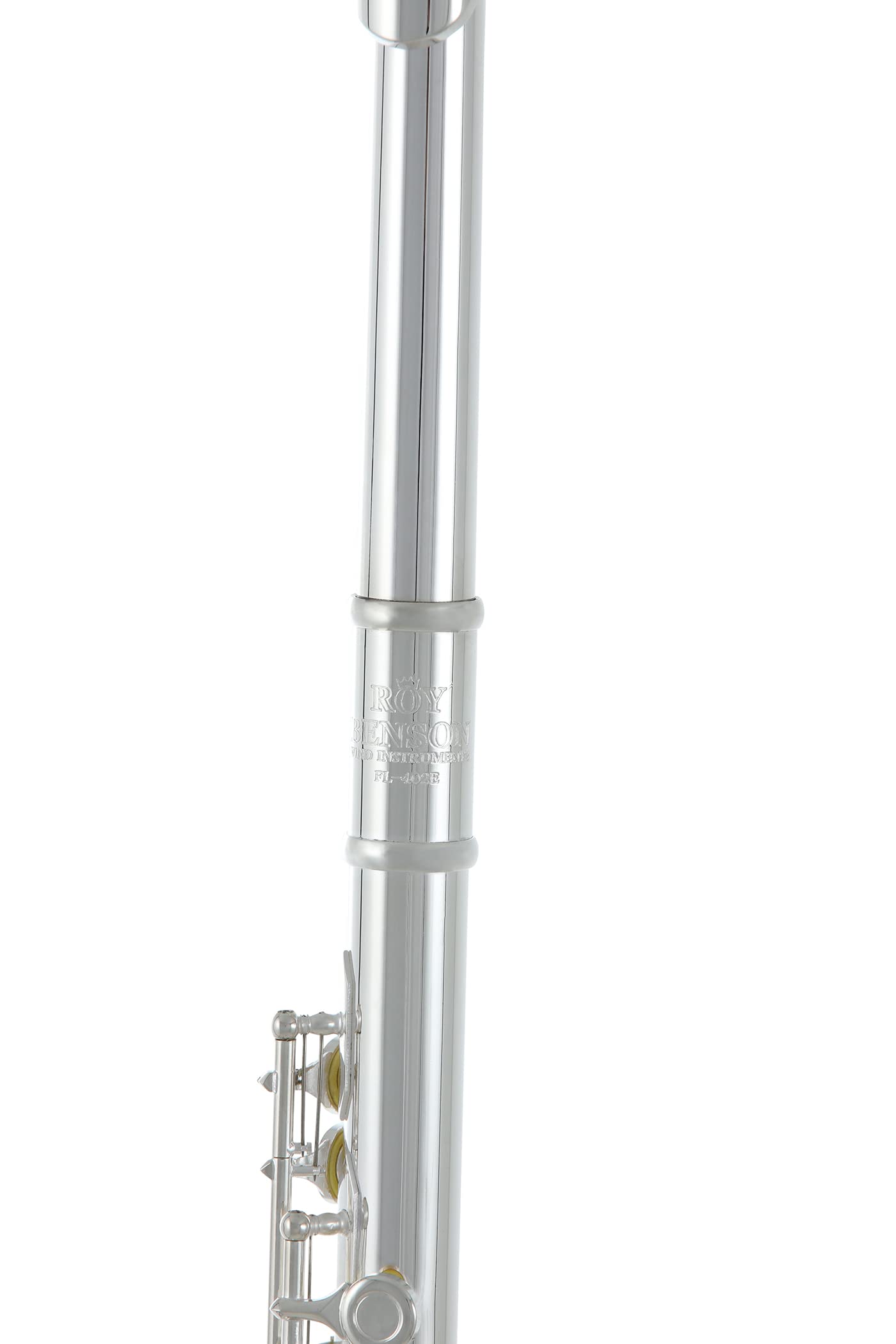 Roy Benson Flauta Travesera FL-402E2 (Diseño de cabeza doble, recta y curva, chapado en plata niquelada, incluye mecanismo E, Offset-G y accesorios de primera calidad, para flautistas ambiciosos)