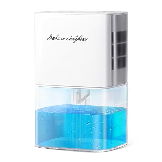Dehumidifier 1800ML 63OZ Small Dehumidifier for Home 230 Ft² Safety Dehumidifiers Adjustable 10 Color Lights 5 Timers 3 Setting Modes Auto Shut Off Protection Low Noise For Bedroom Bathroom
