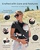 Newborn Carrier, Cozy Baby Carrier, Ergonomic Cross-Back Wrap, Hands-Free with Supportive Comfort, Deep Grey #2