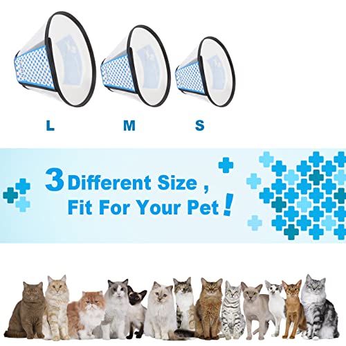 Supet Cat Cone Adjustable Pet Cone Pet Recovery Collar Comfy Pet Cone Collar Protective Collar for After Surgery Anti… - Image 7