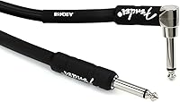 Vista 11 de Fender - Cable de instrumento de la serie profesional, cable de guitarra, accesorios de guitarra, recto/ángulo, negro, 15 pies