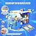 Super Wings Season 7 New Super Pets' Mini Base，Transforming Playset from Bus to Aircraft, with Super Pet Jett & Dizzy, Role Play Toys for Kids, Gifts for Girls Boys Age 3+