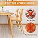 32 Pcs Chair Leg Floor Protectors for Hardwood Floors Silicone Covers to Protect Wood Tile Floors Scratches Felt Pads Furniture Leg Caps Reduce Noise (Fit:0.9