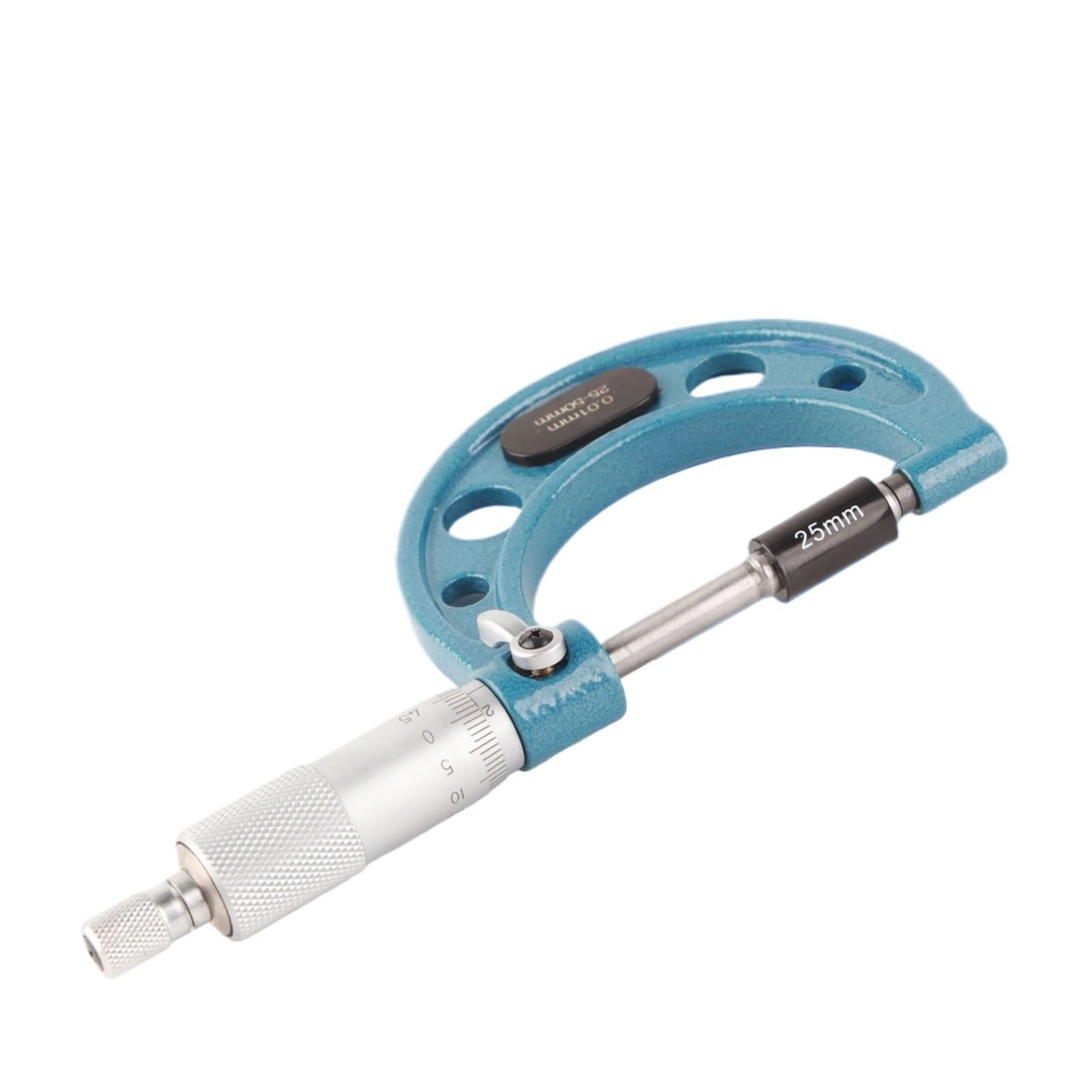 Zewnętrzny mikrometr ze stali nierdzewnej, precyzyjny przyrząd do pomiaru grubości z kluczem 0,01 mm (50-75 mm)