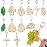 Religious Easter Craft Kits: you will receive a total of 24 pieces of palm leaf keychains in 12 styles, 2 pieces for each style; Sufficient quantity and rich styles are enough to satisfy your personal use and sharing needs, and you can choose differe...