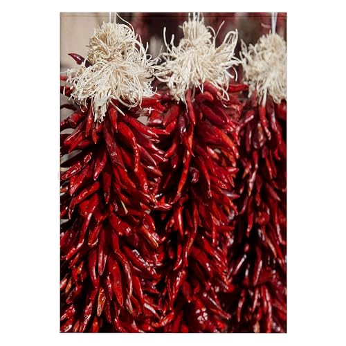 3dRose 22x30 Bath Hand Towel - Red Chili Peppers, Santa Fe