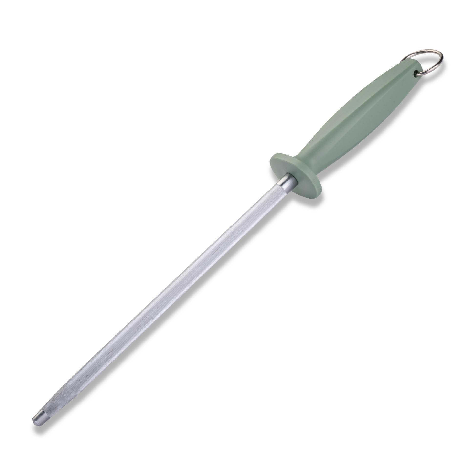 Fackelmann Wetzstahl – 40 cm, ergonomischer Griff mit Aufhängeöse, zum Schärfen von gebrauchten Messerklingen, Reinigung per Hand