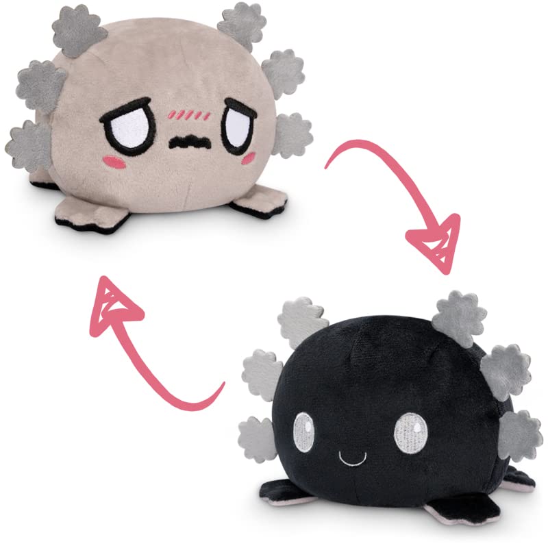 Buy TeeTurtle The Original Reversible Axolotl Plushie Black + Gray
