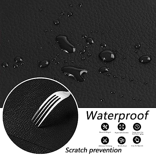 Image of CREON Leather Repair Patch | Self Adhesive Leather Sticker for Bean bag, Sofas, Couch, Furniture, Car seat, Hand Bags |Anti-scratch Leather Patch Quick Fix And Waterproof (12x24 (Inch) 2pcs)