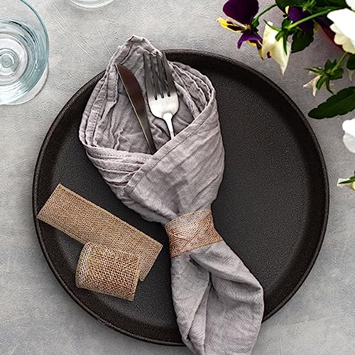 Codohi COZD001X150 150Pcs Burlap Napkin Rings thumb #2