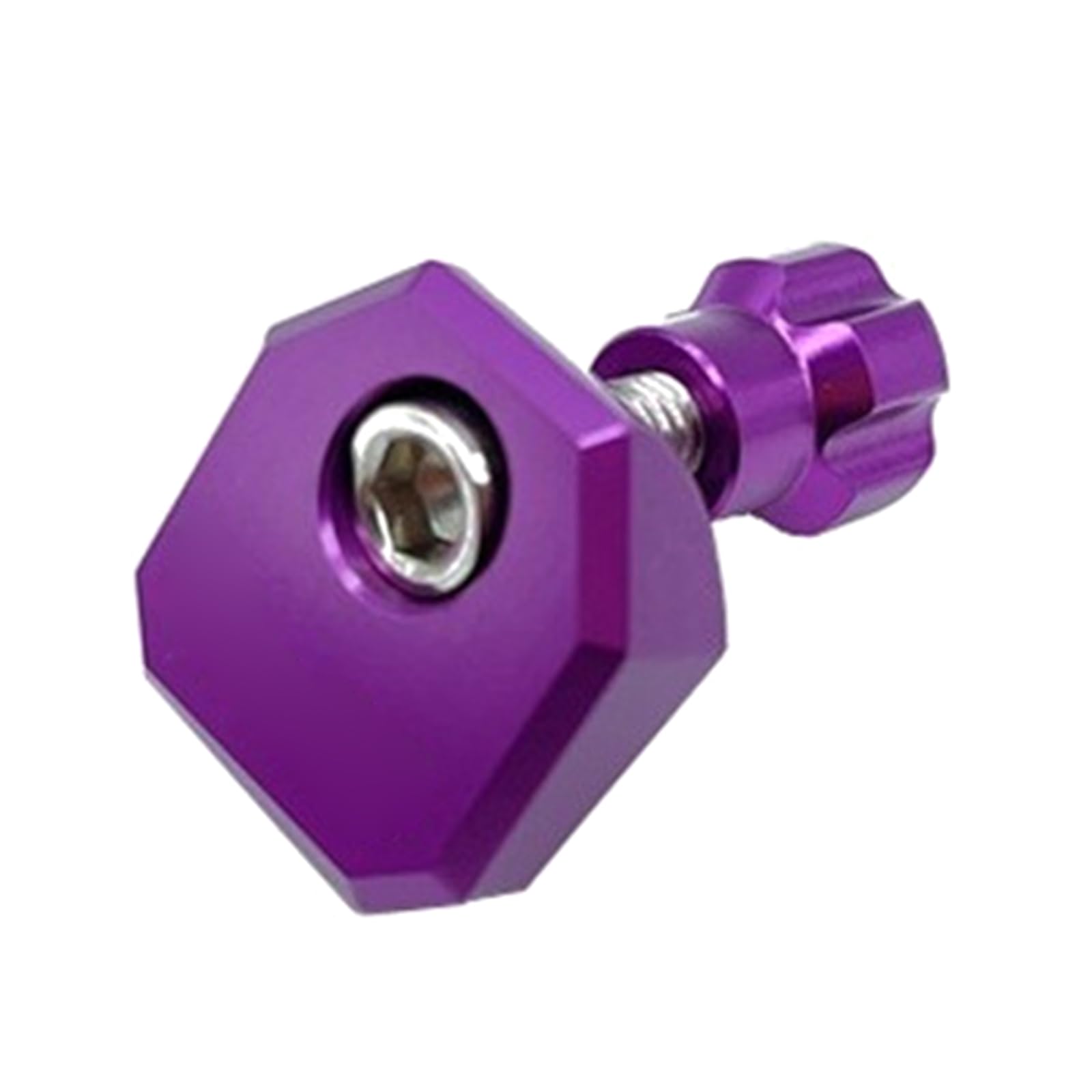 Kahdgss Purple Strength Aluminum Alloy Folding Bike Head Tube Clamps Quickly Release Levers Fixing Cover Easy Installation Folding Bicycles Head Tube Fixing Cover