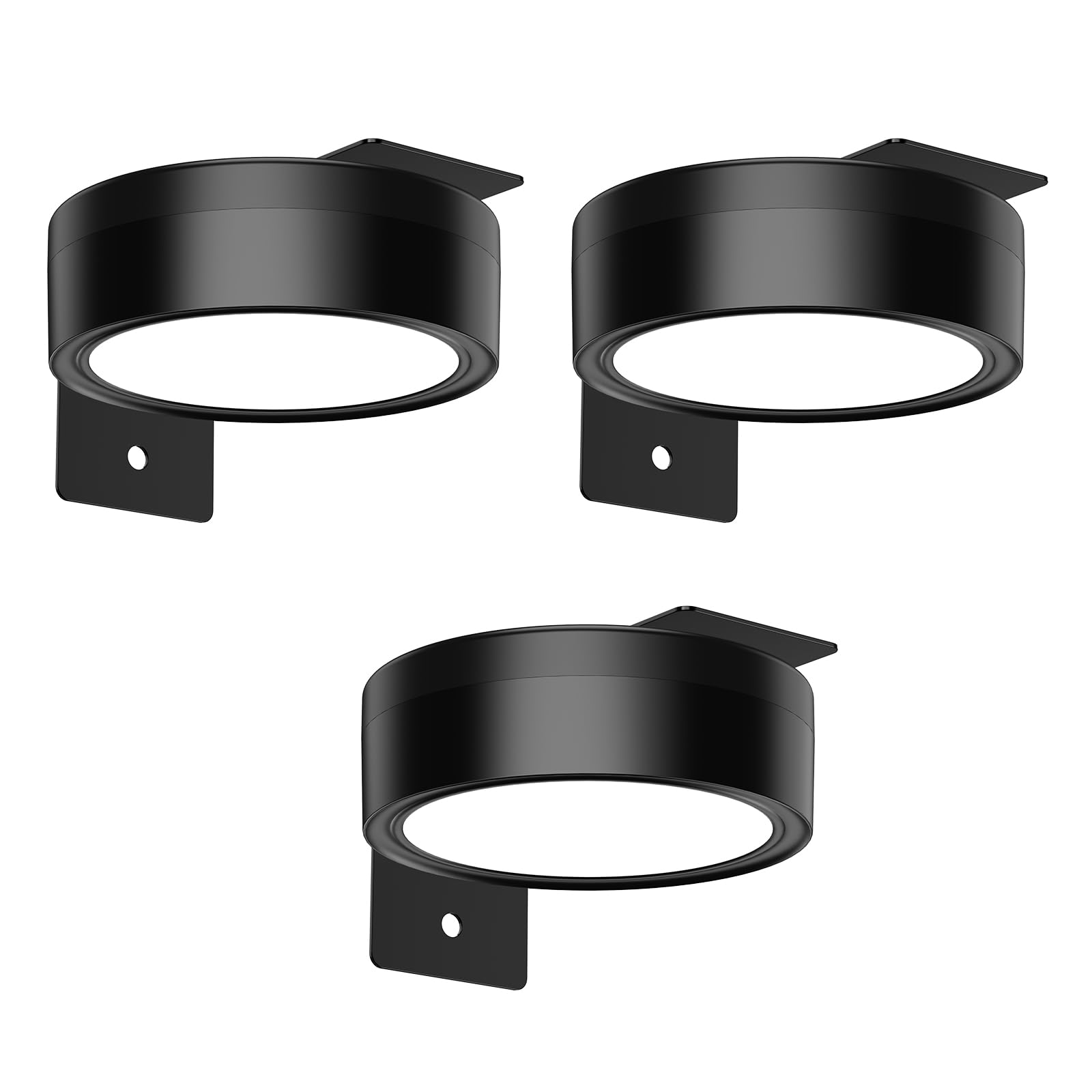 LOFICOPER Picture Light, Painting Lights for Wall, Battery Operated Magnetic Art Light, 5-Level Brightness, 3 Color Modes for Picture Frame, 3 Pack (Battery not Included