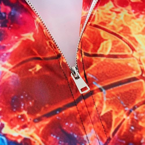 Idgreatim 6-14T Boys Zip Up Hoodies Kids 3D Graphic Hoody Sweatshirt Zipper Pullover with Pockets