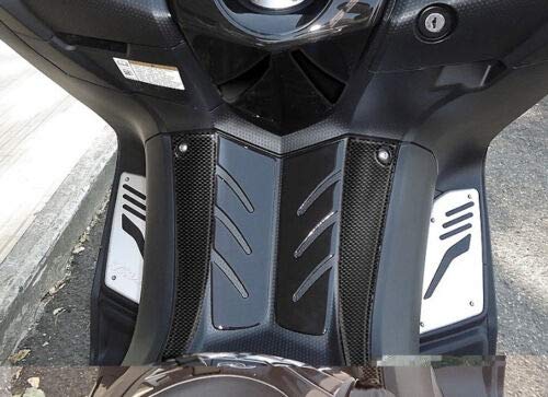 Labelbike Sticker Resin 3D Foot Board Front Tmax 530 Stickers compatible with Yamaha T Max 2012-16 - Imitation Carbon