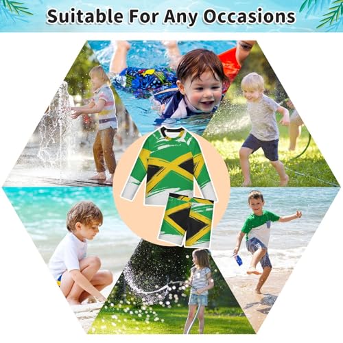 Aflyko Patriot Boys' Rash Guard Set SPF 50+ Sun Protection Swimsuit4