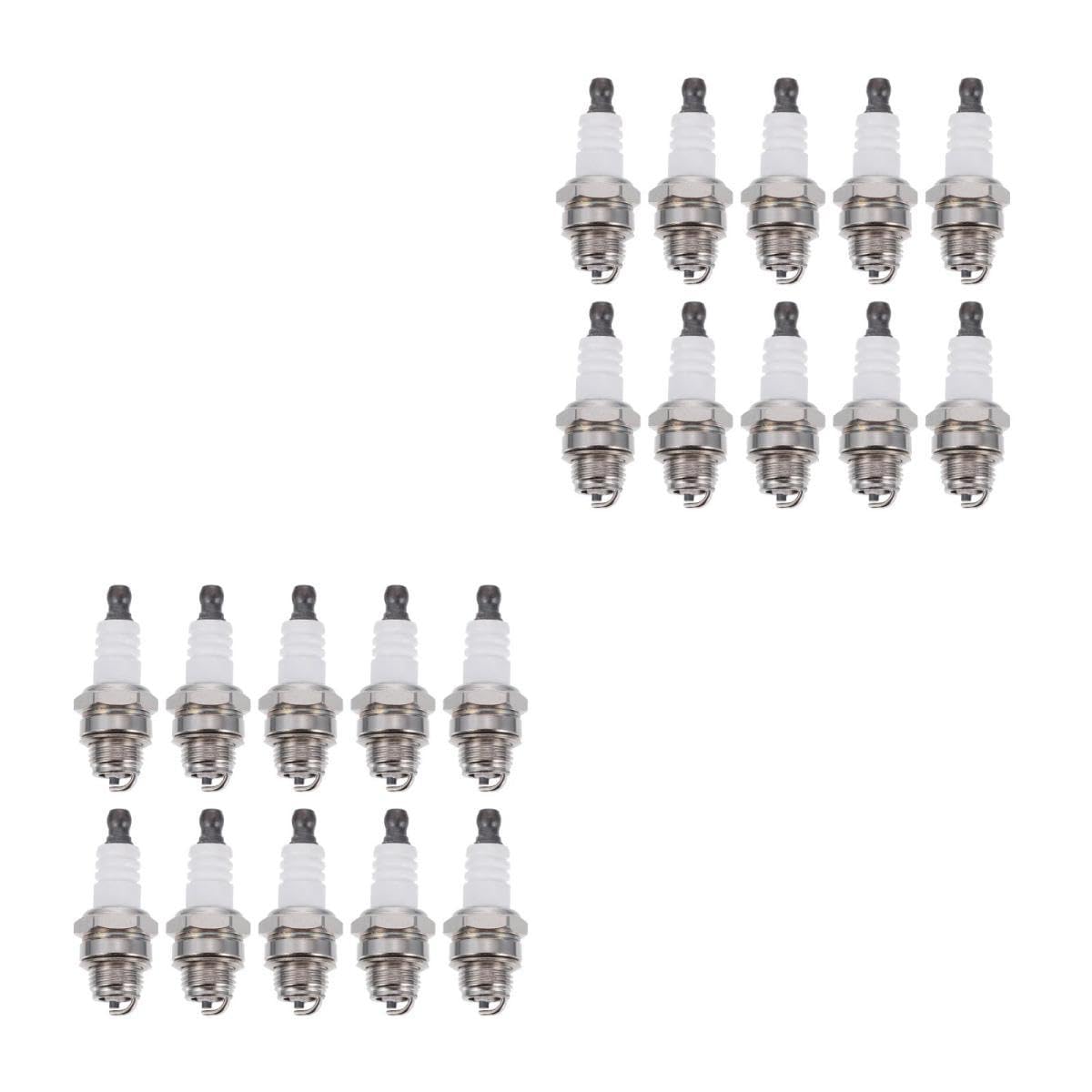 SUPVOX 20 pièces Jeu de Bougies Allumage pour Tondeuse et Tronçonneuse Jardinage Durable et Facile à Installer Accessoires pour Outils de Jardin à Deux