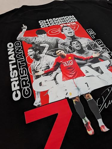 Image of Unisex Cotton Football Graphic Print Oversized Fit T-Shirt