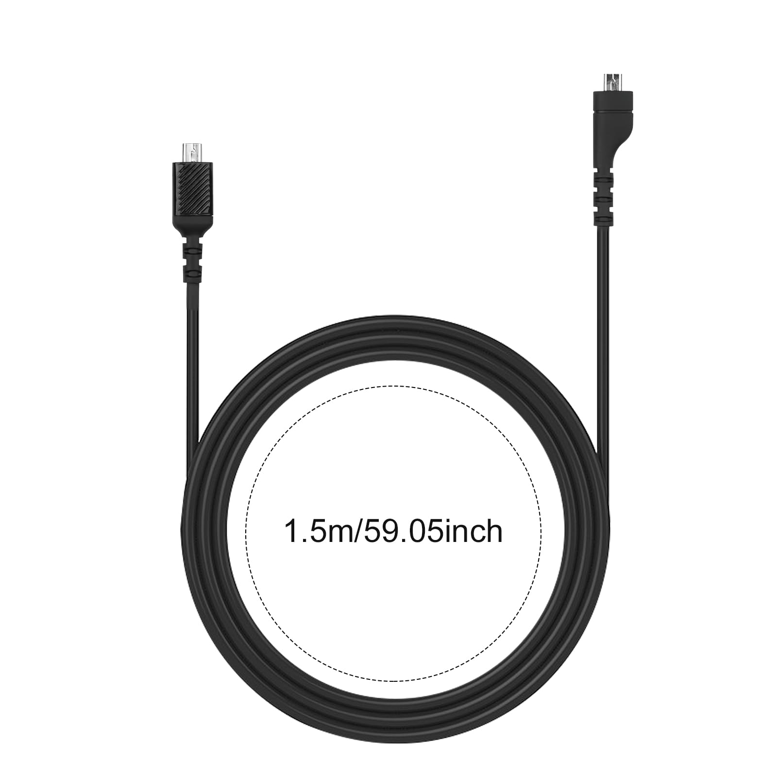 Câble Audio pour Casque, Casque Audio Câble de Remplacement pour Arctis 3 Arctis 5 Arctis 7 Arctis Pro, 150 Cm de Câble D'extension de Carte son de Rechange, Noir