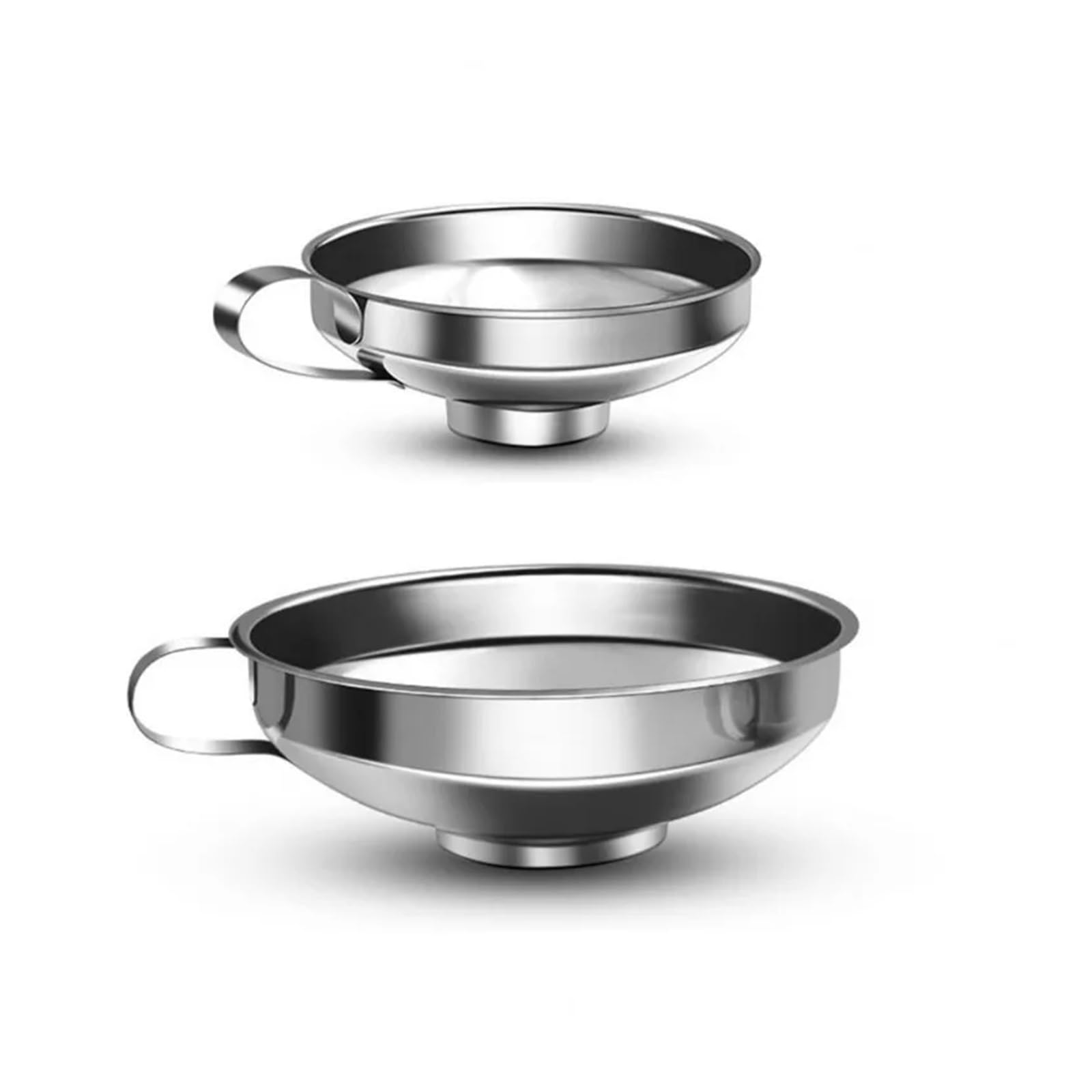 Edelstahl-Trichter, Edelstahl-Trichter mit breiter Öffnung for Einmachen verschiedener Größen(L -14.8CM)